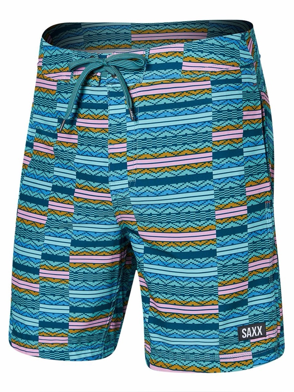 Saxx Betawave 2N1 Teal Swim Short